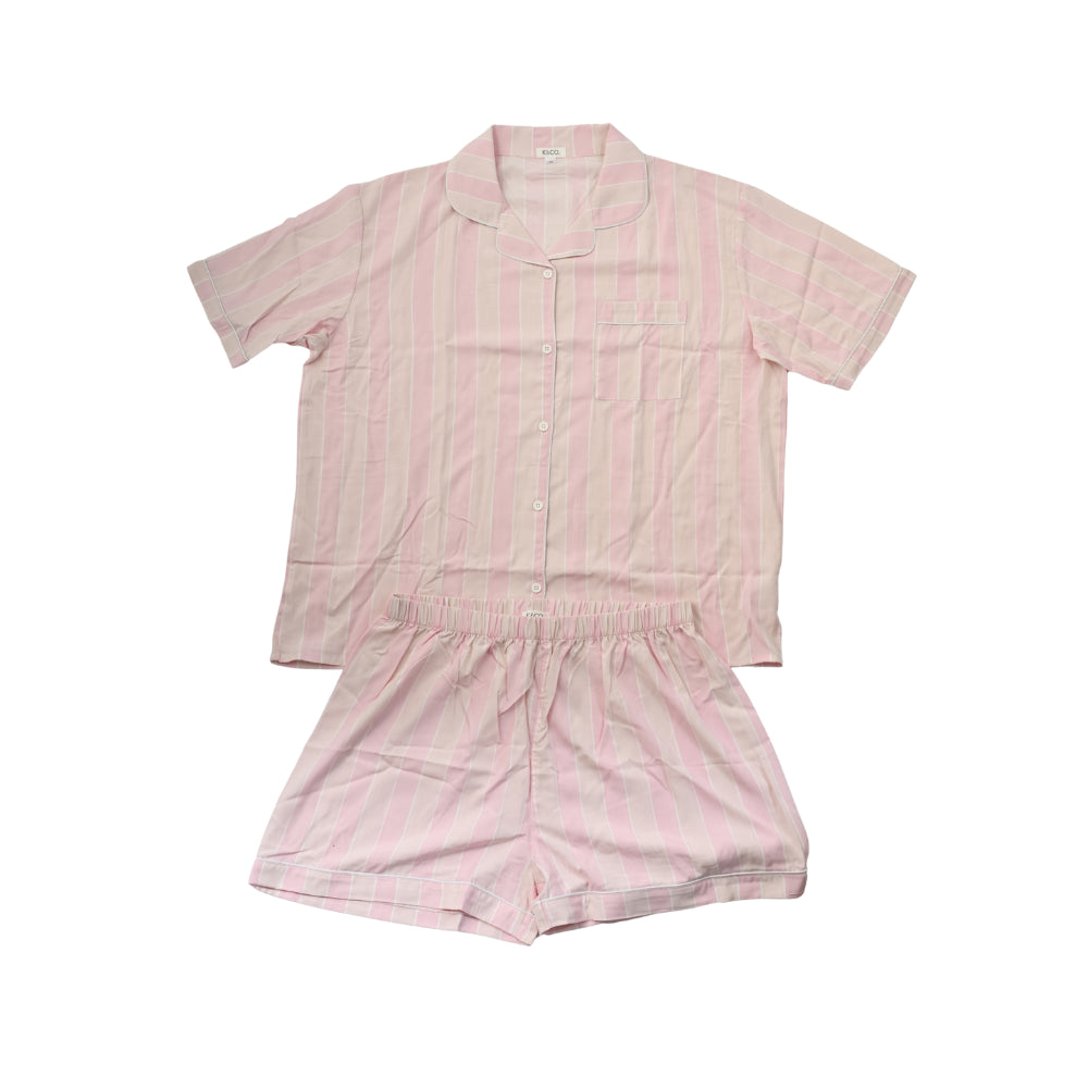 K&Co Short Pyjama Set Size Medium  - PINK CHECK